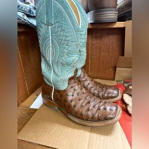 Macie Bean Top Hand Ostrich Boots